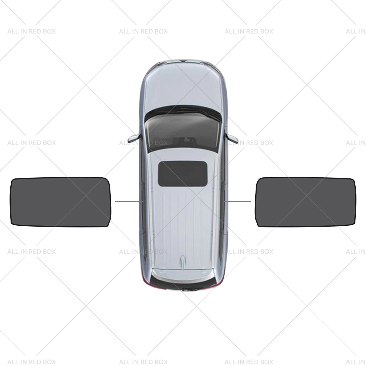 2X Rear Port Window Magnetic Mesh Sunshades for Kia Carnival (2020–2023)