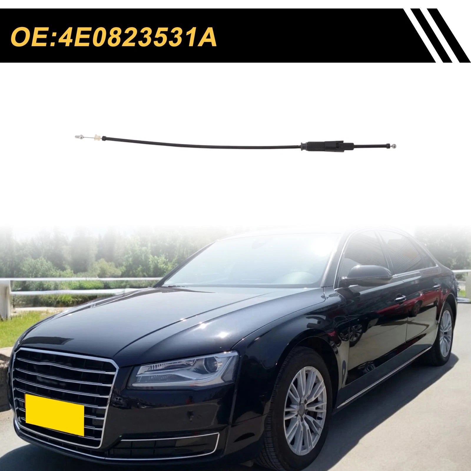 Hood Release Cable No. 4E0823531A for Audi A8 S8 D3 (2003–2010)