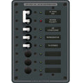 Blue Sea AC Main and 6 Position Circuit Breaker Panel 8027 for Marine Applications