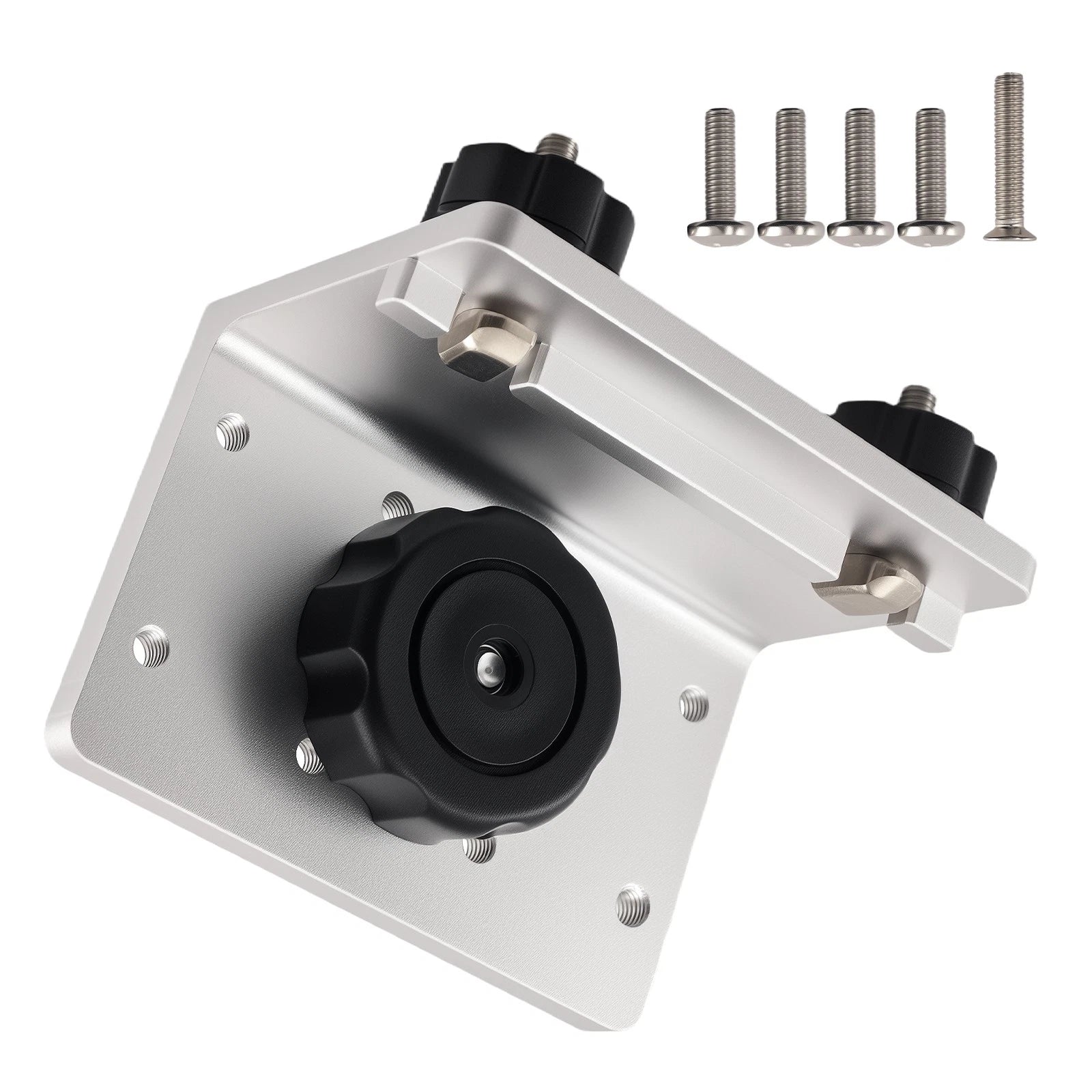 90-Degree Boat Track Adapter for Gunnel Mount System (Aluminum, Silver)