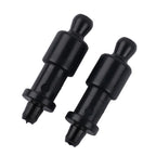 2X Plastic String Clips for Parcel Shelf - Black (4.5x1.2cm)