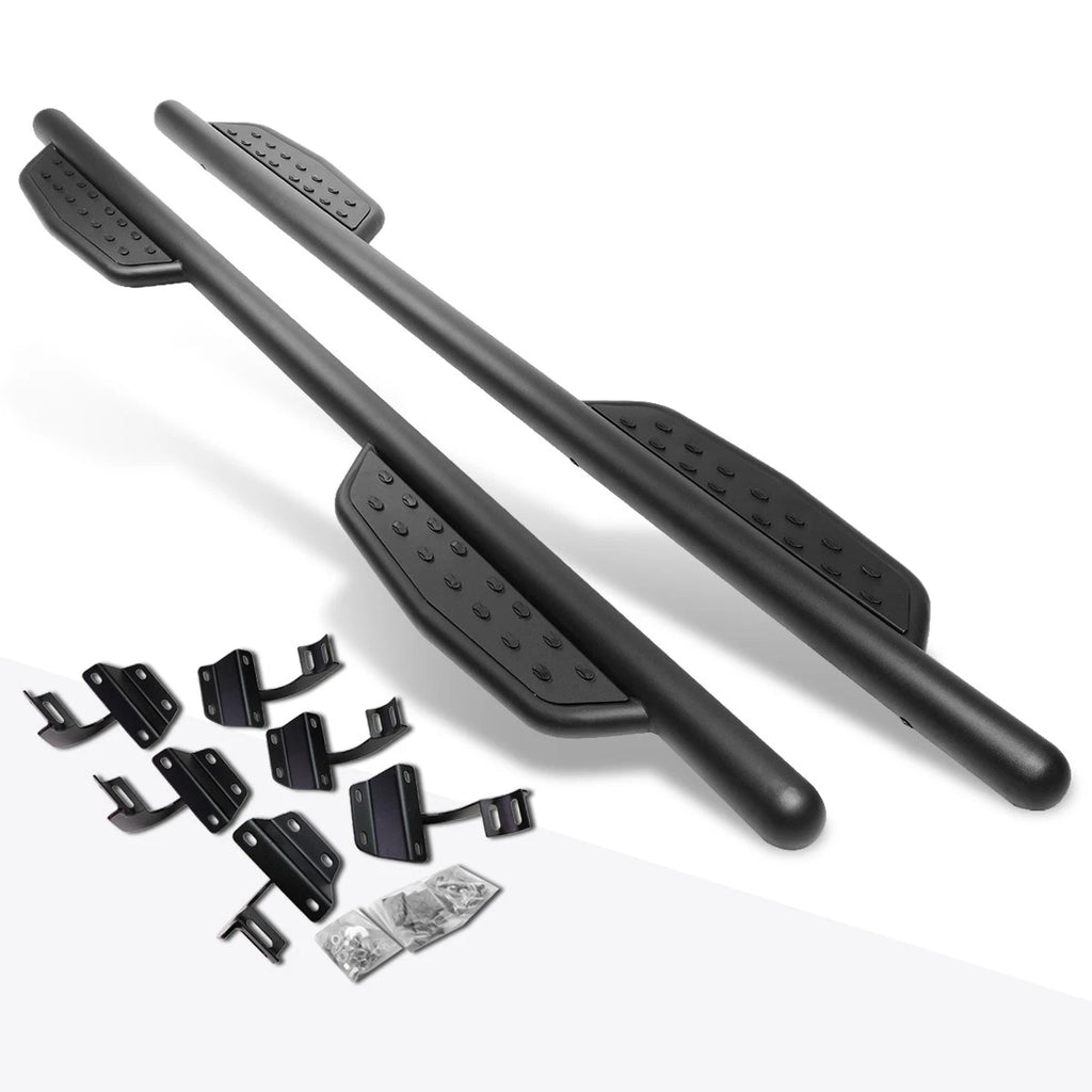 Set of 2 Round Tubing 3" Side Step Nerf Bars for Ford F150 Crew Cab (2015–2020)