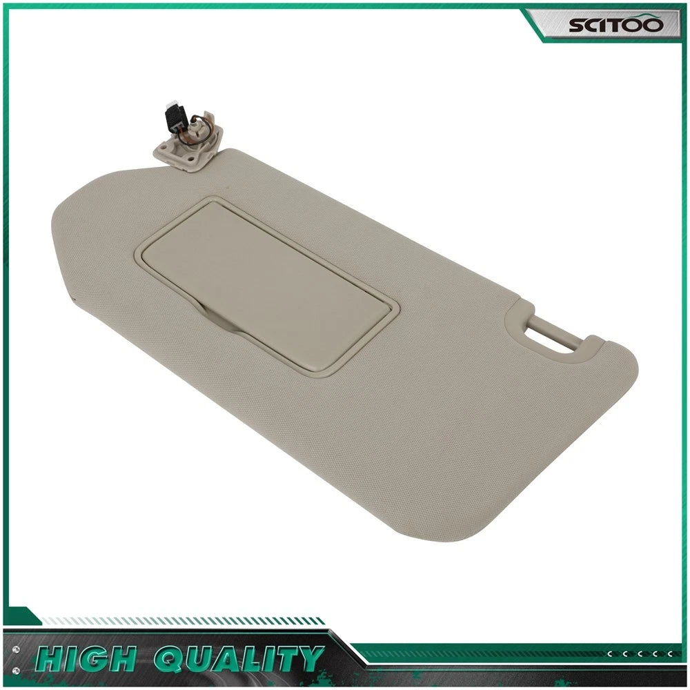 Left Driver Side Tan Sun Visor W/Lamp for Infiniti JX35 (2013)
