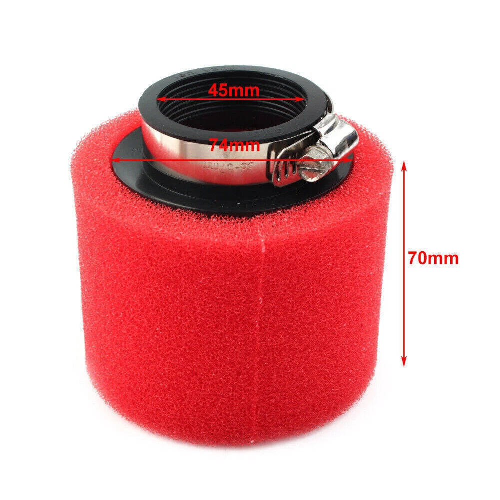 45mm Red Foam Air Filter for CRF50 XR50 (2004–2023)