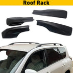 Set of 4 Black Roof Rack End Covers for Toyota RAV4 (2001–2005)