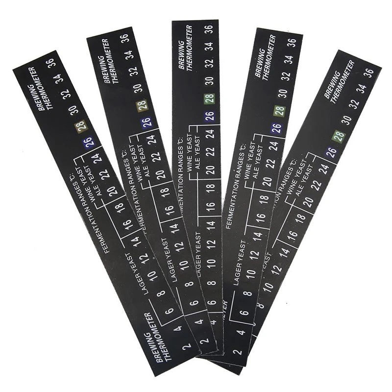 5pcs Thermometer Temperature Gauge Stickers for UK Vehicles