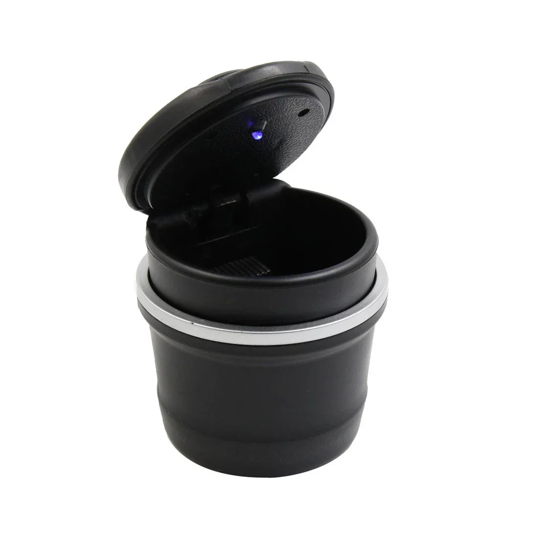 Ashtray Holder for BMW - Blue LED Light Black Shell, Smoke Removal