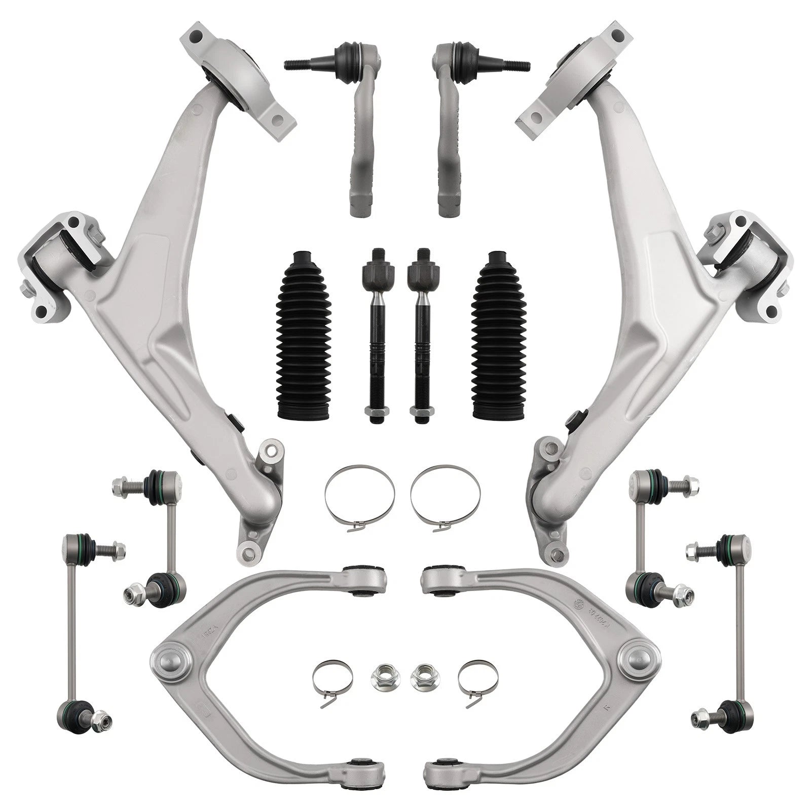Front Lower Control Arms Kit with Ball Joints & Sway Bars for Volvo XC60 XC90 (2016–2020)