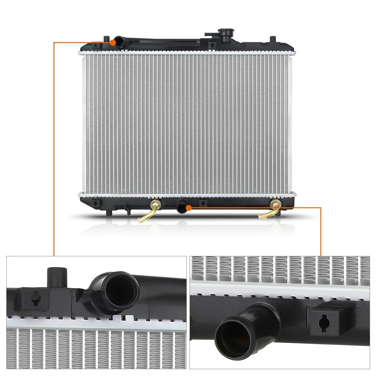 Aluminum Core Radiator for Suzuki Esteem Sedan 1995–2000 1.6L AT DPI-2085