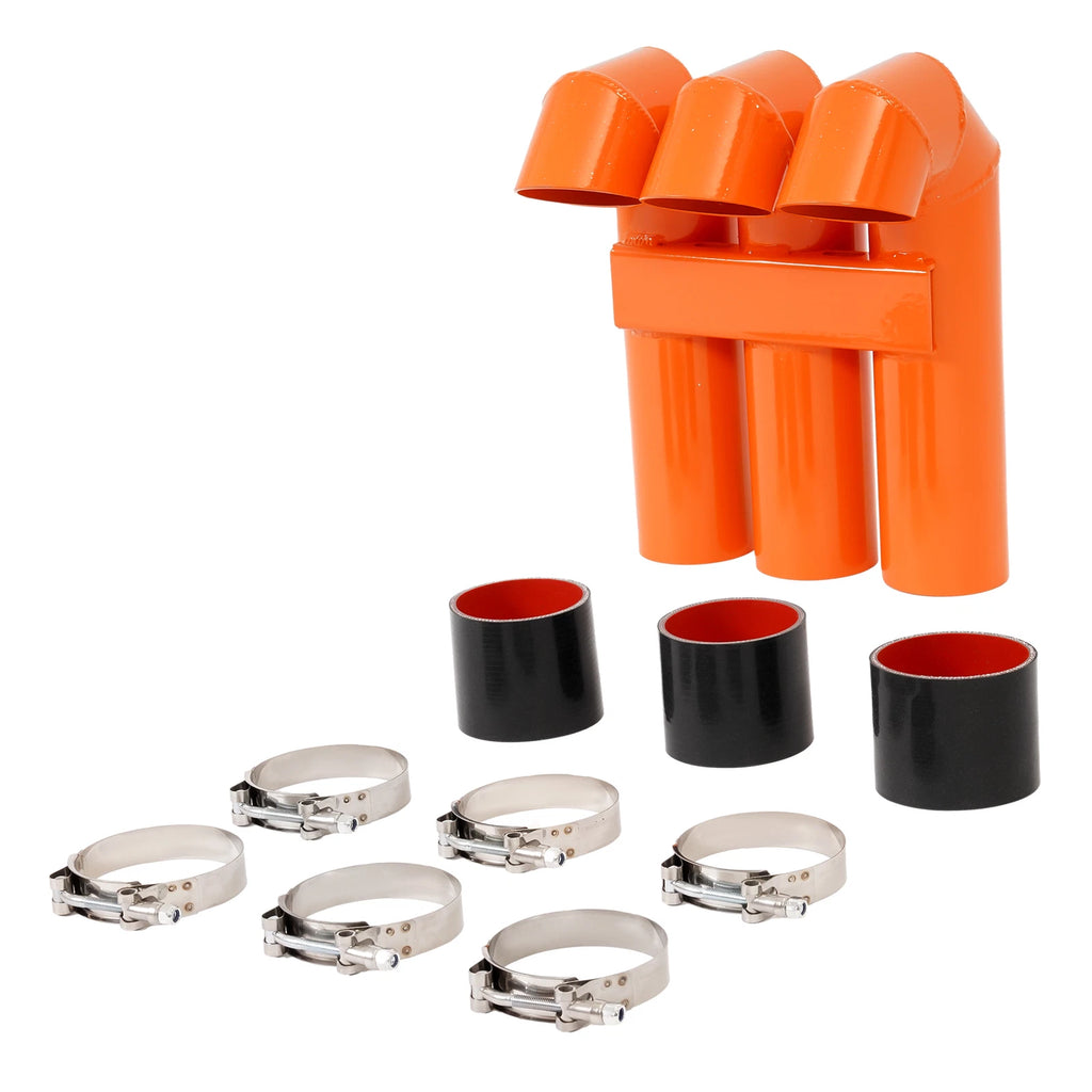 3" Aluminum Orange Snorkel Riser Kit for Polaris Sportsman (2016–2024)
