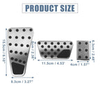 3 x Accelerator & Brake Pedal Covers for Dodge Ram (2011-2018)