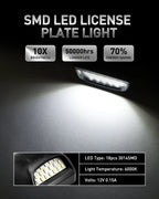 2X LED Rear License Plate Light Bulb for Chevy Silverado Avalanche Escalade