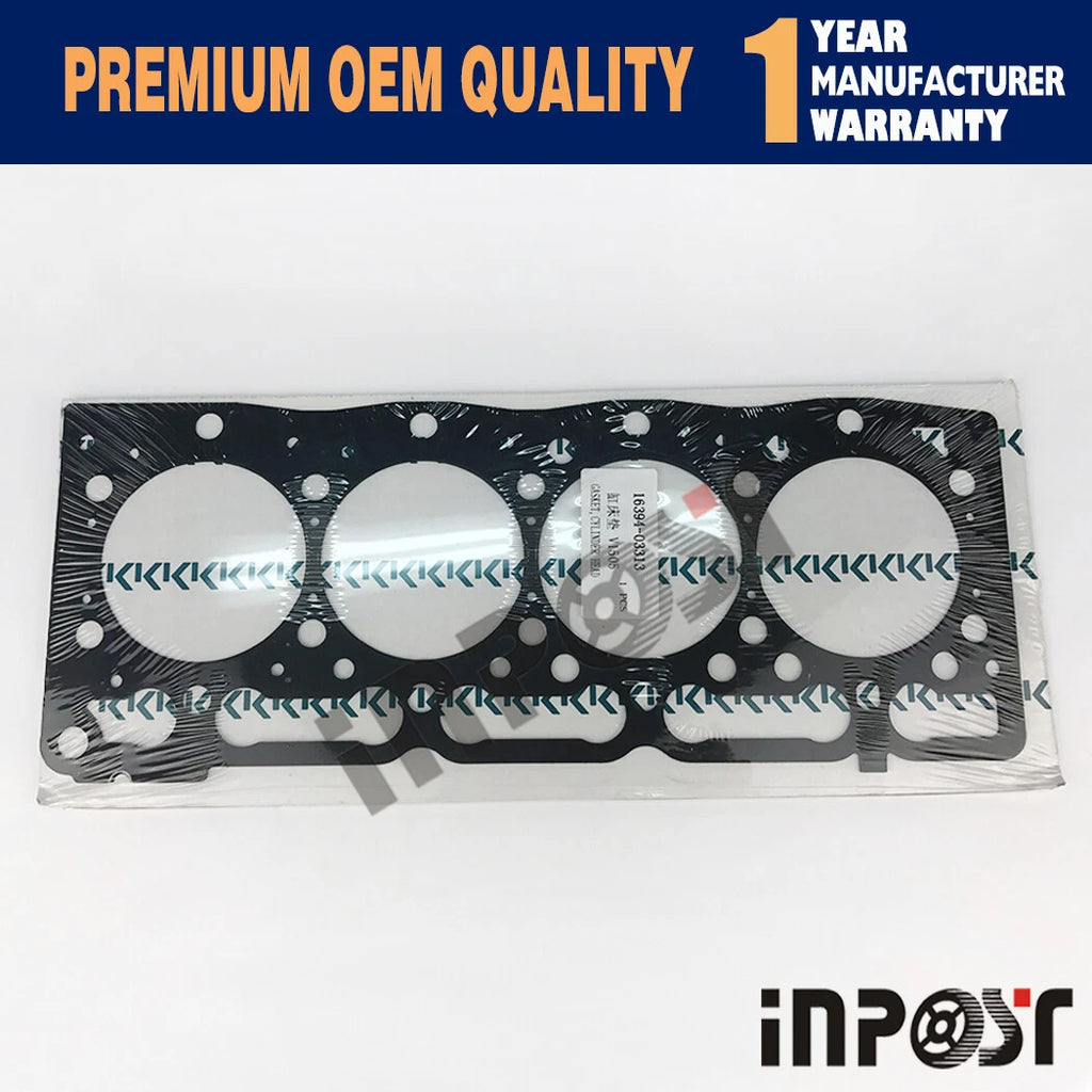 V1505 Cylinder Head Gasket for Kubota KX71-3 KX71-3S (2000–2005) 16394-03310