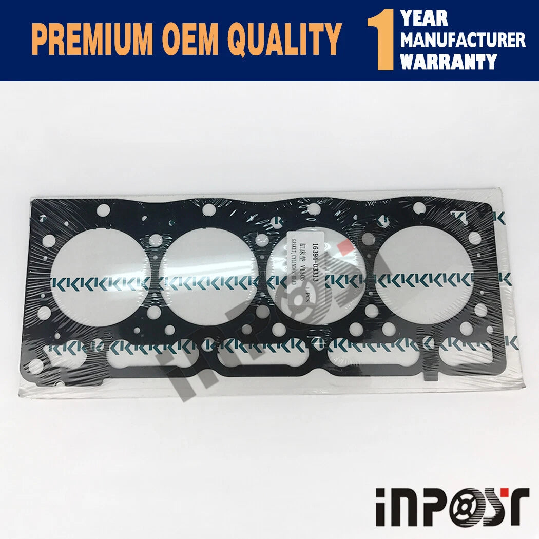 V1505 Cylinder Head Gasket for Kubota KX71-3 KX71-3S (2000–2005) 16394-03310