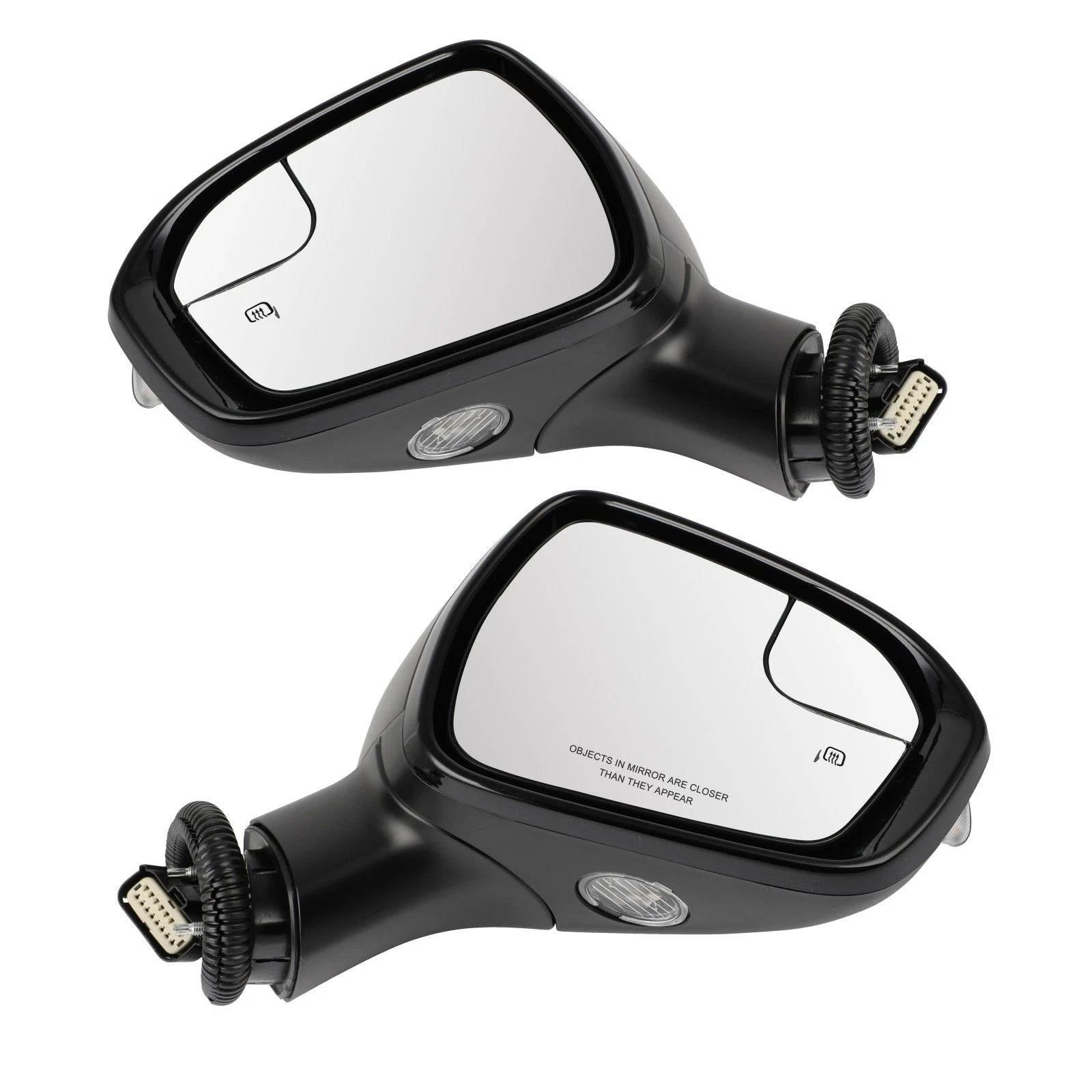 Set of 2 Mirrors for Ford Fusion (2018) Heated Signal Lamp Memory Puddle Light