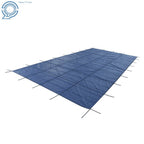 Mesh Solid Pool Safety Cover for Swimming Pool (Winter, Rectangle)