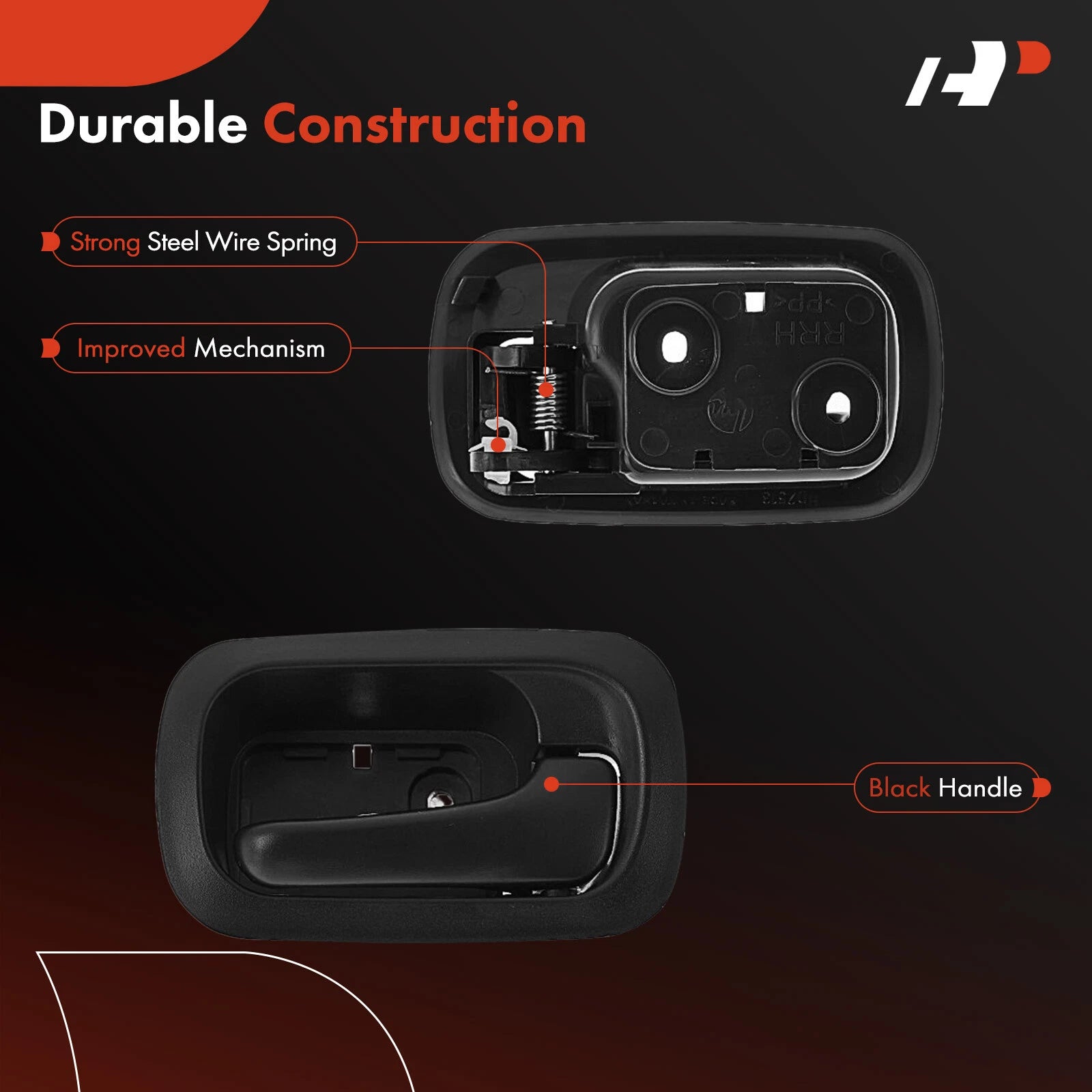 Rear Right Plastic Interior Door Handle for Honda CR-V (2002-2006)