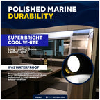 Marine LED Interior Dome Light for Boat (6")