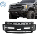 Front Upper Bumper Grille for Ford F250 F350 Super Duty (2017–2019) Matte Black