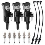 Complete Ignition Coil Spark Plug Wire Kit for Jeep Liberty KK (2008–2012)