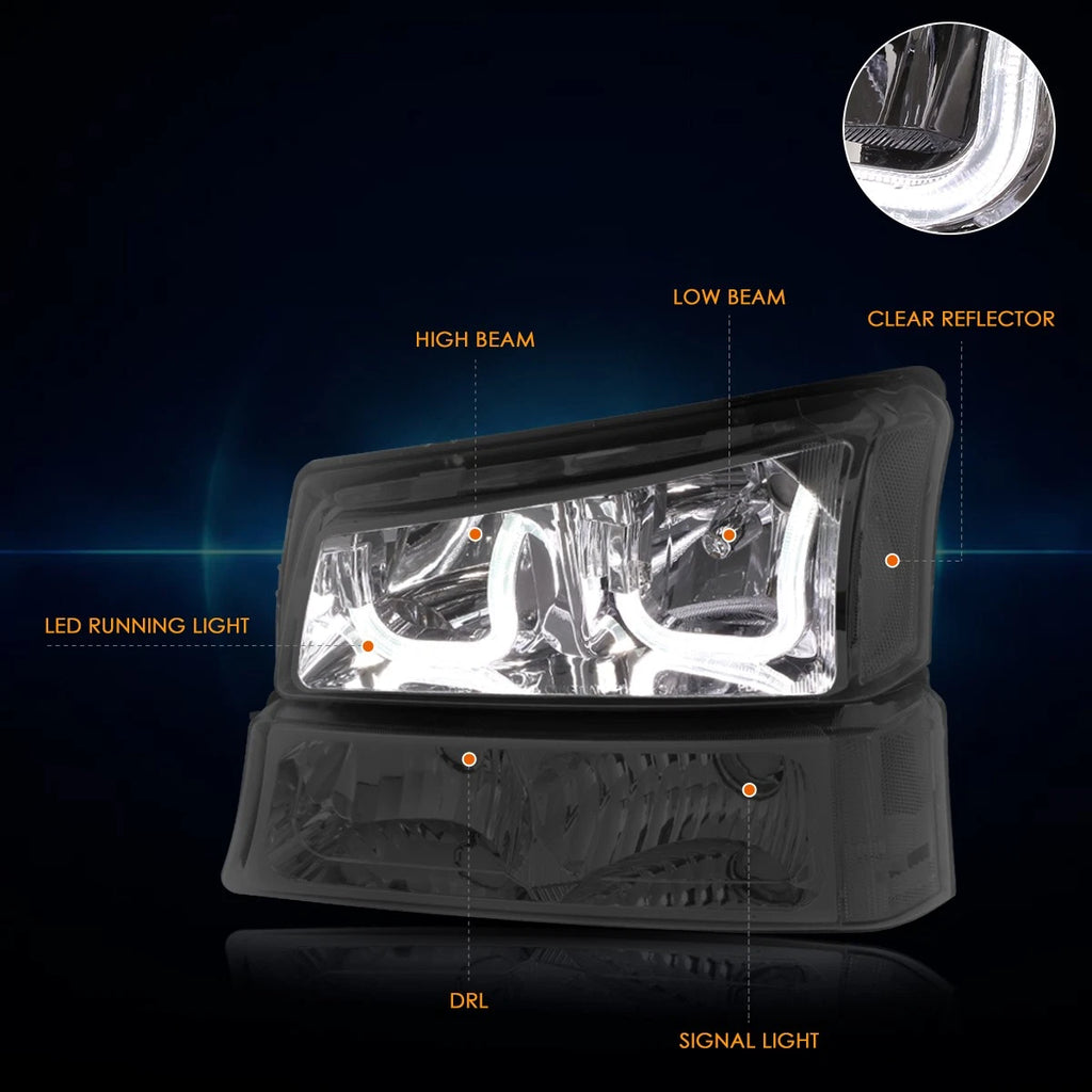 Set of 2 LED Tail Lights for Dodge Ram Pickup (1994–2002) Chrome