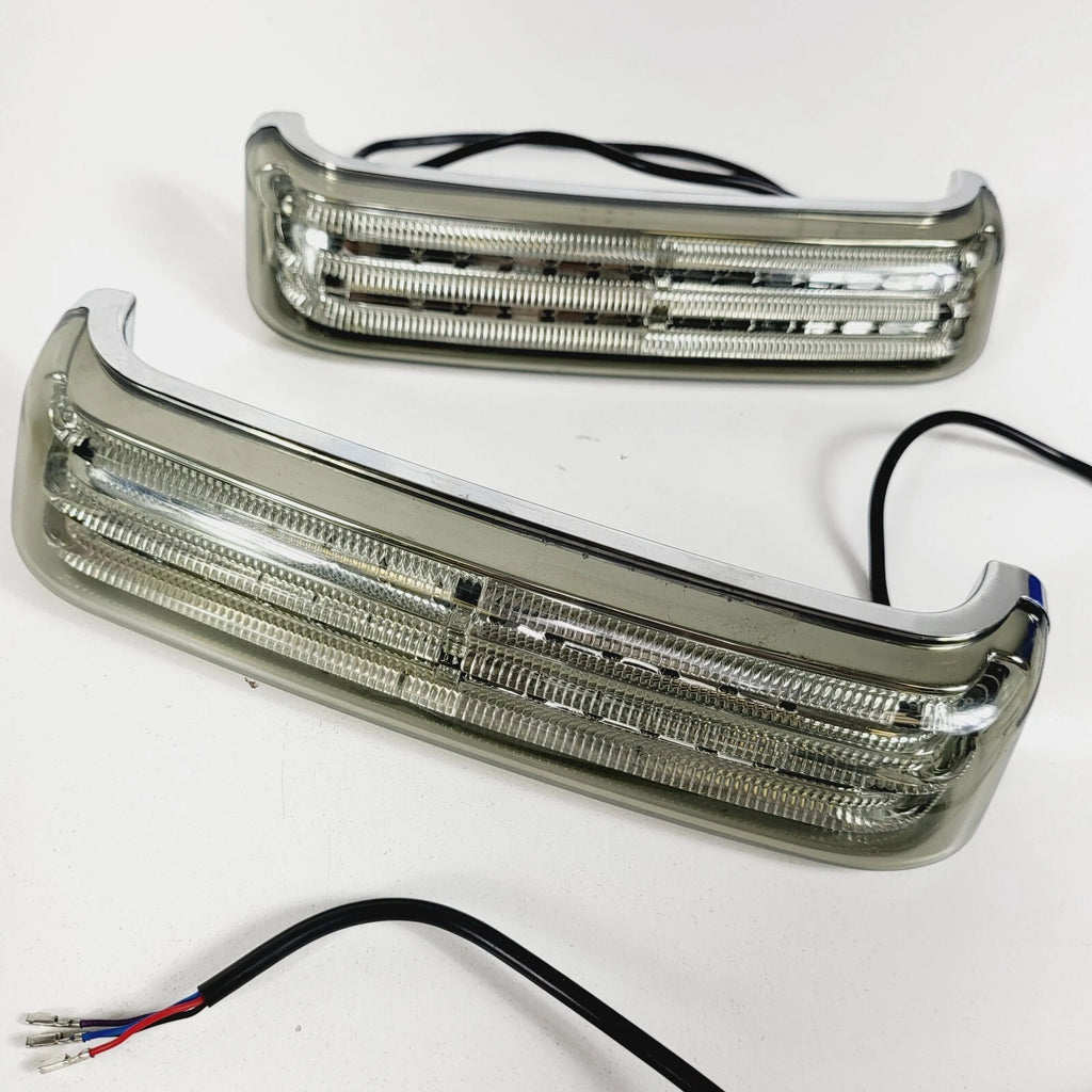 Custom Dynamics Chrome LED Smoke Lens Saddlebag Lights for Harley Touring (2014–2023)
