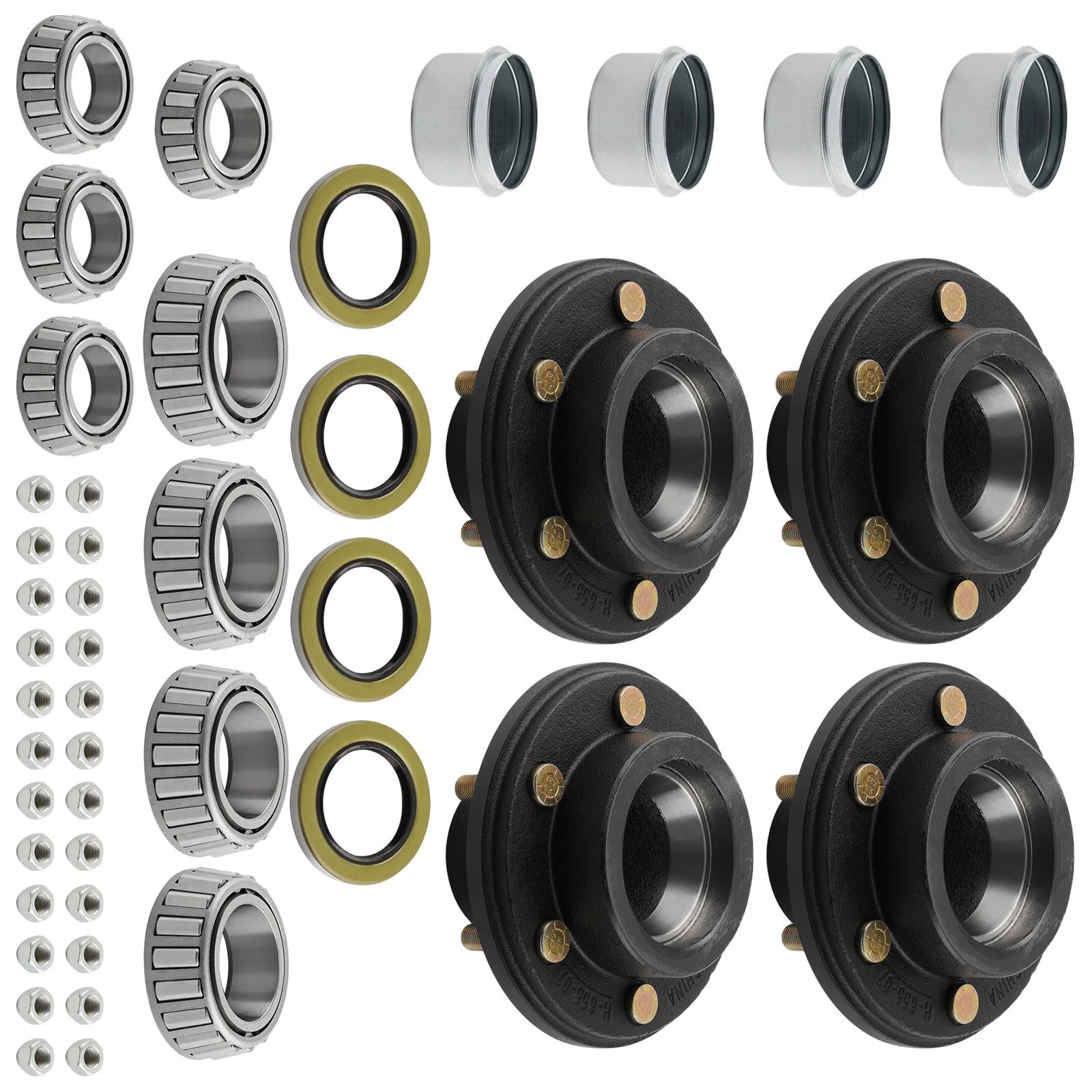 Idler Hub Assembly for Mobile Home Trailer 6000# 6 Lug 6x5.5 Bearings