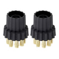 Set of 4 Brass Brush Heads for Steam Cleaner (Steam Mop)