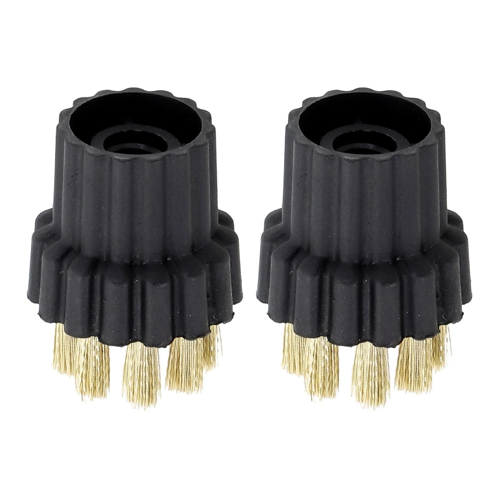 Set of 4 Brass Brush Heads for Steam Cleaner (Steam Mop)