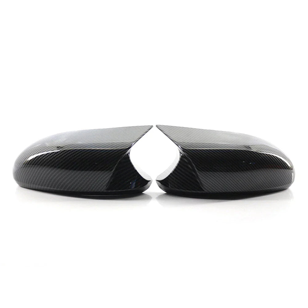 Gloss Black Rearview Mirror Cover Caps for BMW E81 E82 E87 E88 E90 E91 E92 (2007-2013)