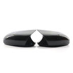 Gloss Black Rearview Mirror Cover Caps for BMW E81 E82 E87 E88 E90 E91 E92 (2007-2013)