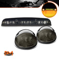 3Pcs Cab Roof Running Light Smoked Yellow LED for Silverado/Sierra (2002–2007)