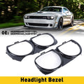 2X Front Headlight Lamp Bezel Trim for Dodge Challenger (2015–2020) EXV