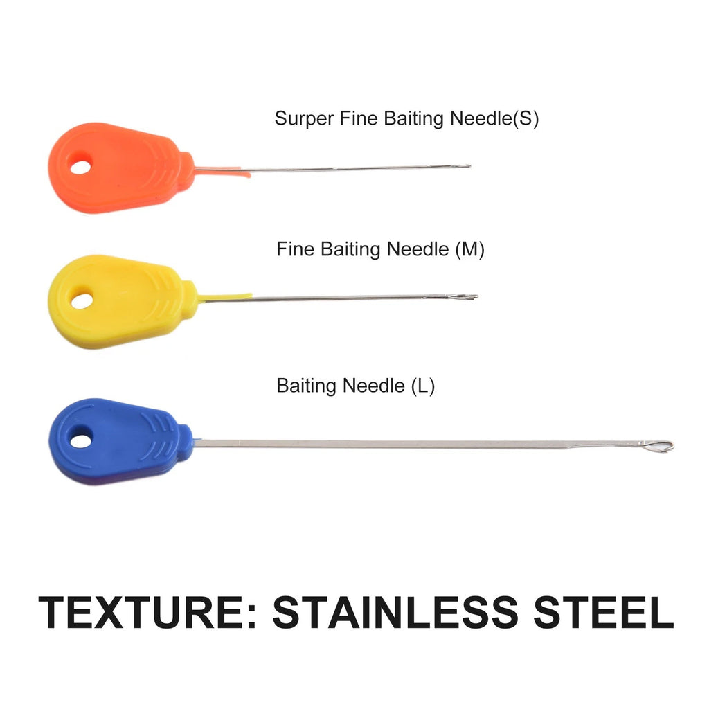Set of 4 Carp Fishing Boilie Baiting Needles for Perfect Rigs