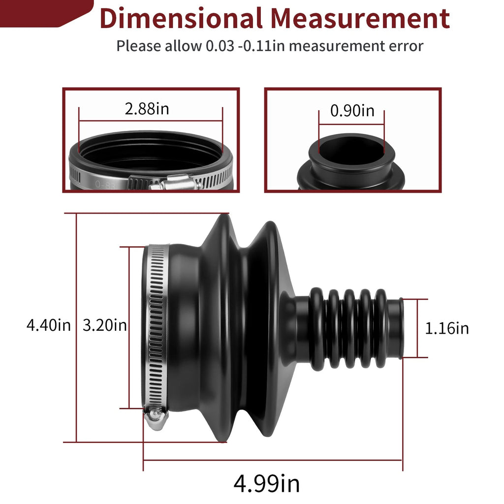 Drive Shaft Universal Boot for Suzuki King Quad 300 LT-F4WDX (1991–1998)