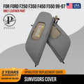 Sunvisors Cover Set for Ford F250 F350 F450 F550 (1999–2007) Med Flint Gray