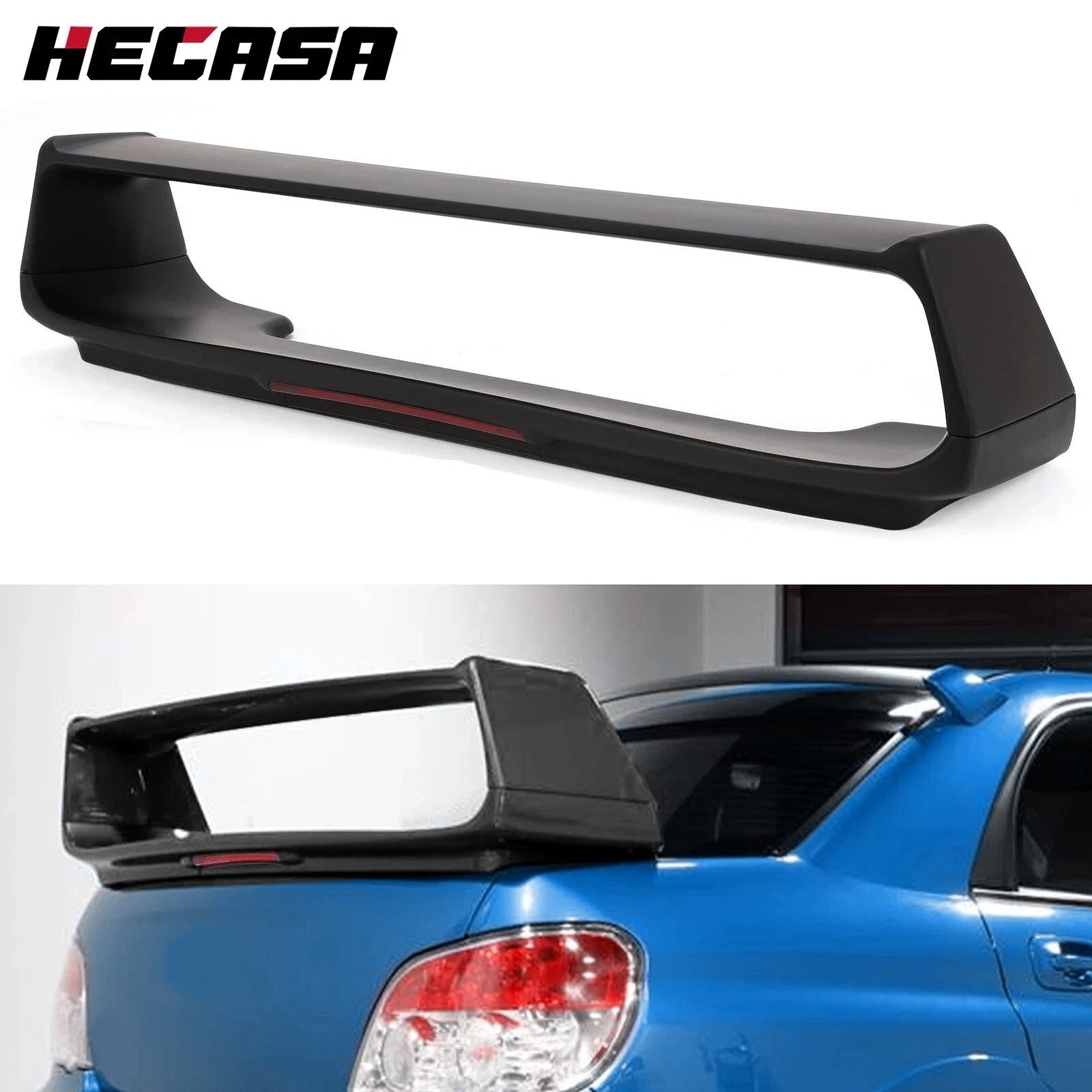 Trunk Spoiler Wing with Brake Light for Subaru Impreza WRX STI (2002–2007)