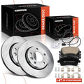 Rear Disc Brake Rotors & Ceramic Pads for Volkswagen Transporter (2010–2019)