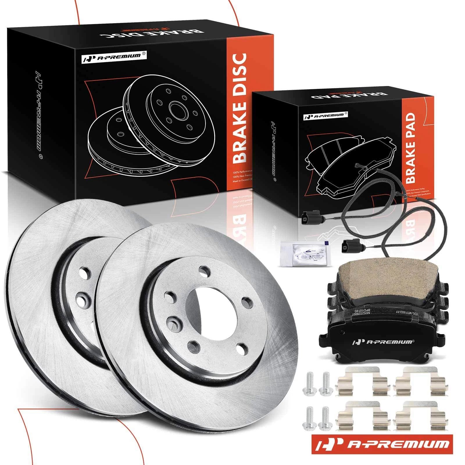 Rear Disc Brake Rotors & Ceramic Pads for Volkswagen Transporter (2010–2019)
