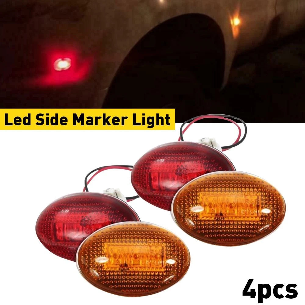 Rear Bumper Side Marker Lights for Ford F350/F450/F550 Super Duty (1999–2010)
