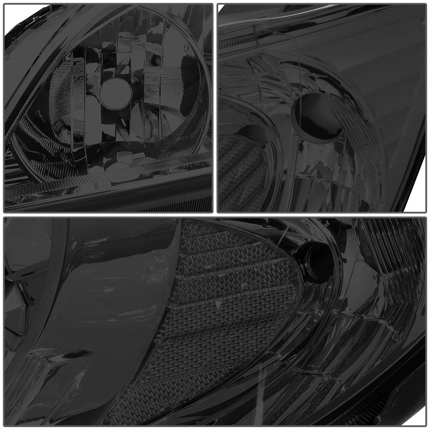 OE Style Smoked Clear Headlights for Honda Civic Sedan Coupe (2004–2005)