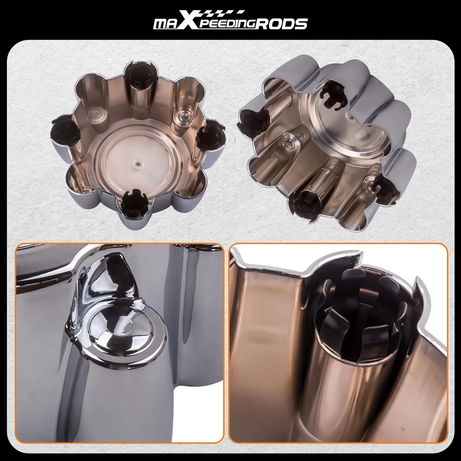 Set of 4 Center Wheel Hub Caps for Ford Excursion F250 F350 (1999–2005)