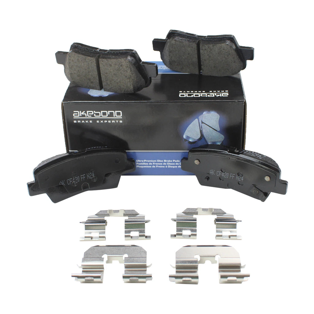 Akebono ProACT Rear Ceramic Brake Pads for Hyundai Azera Sonata Kia Optima Soul (2006–2019)