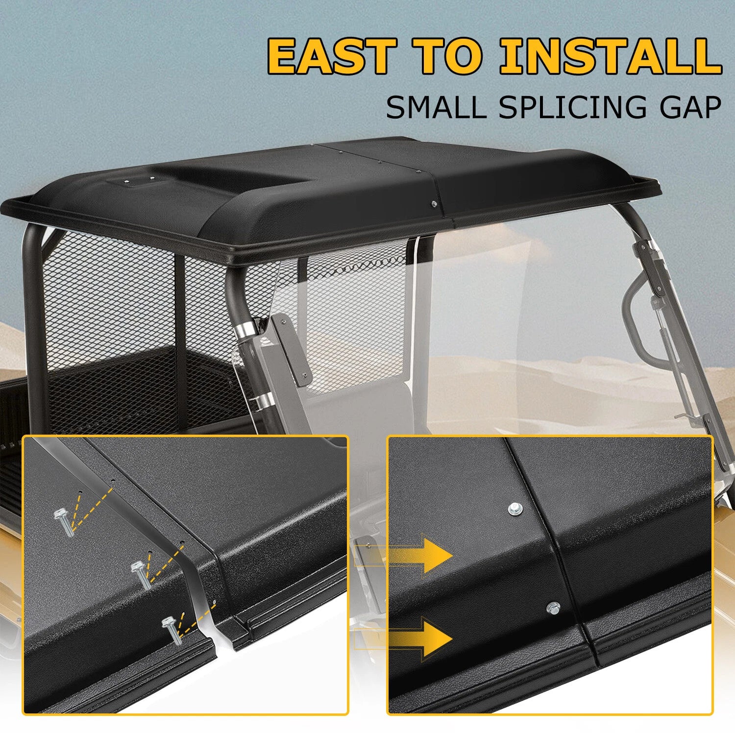 Hard Roof Top for Kawasaki Mule 3010/4010/2510/3000 (1990-2025) #KAF30-030A
