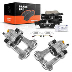 Pair Rear Brake Caliper & Brake Pad for Mercedes-Benz ML350 (2006–2011)