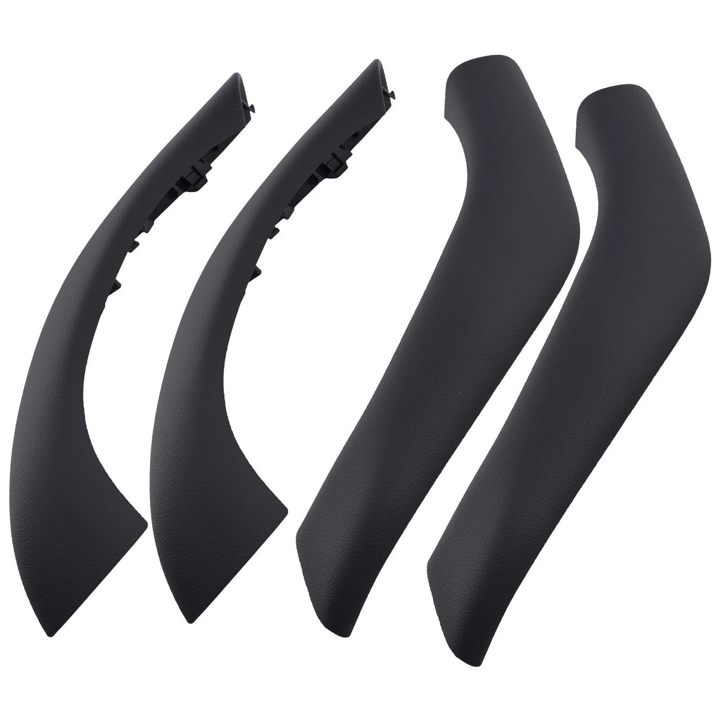 4x Door Handle Puller Trim for BMW X1 X2 (2016–2020) Black ABS Plastic