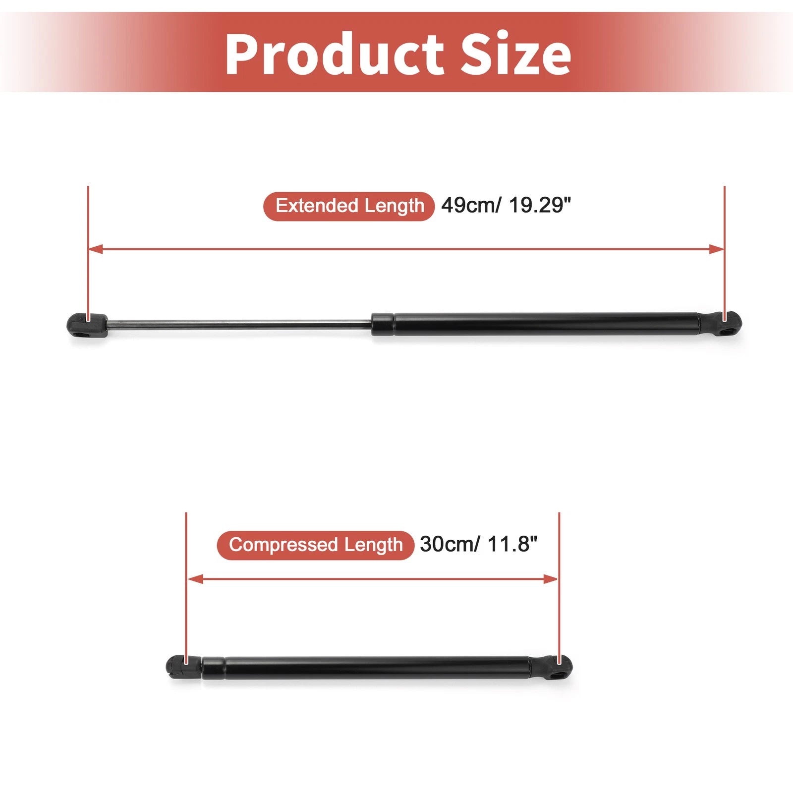 2X Rear Hatch Lift Supports Struts for Kia Rio (2012–2017)