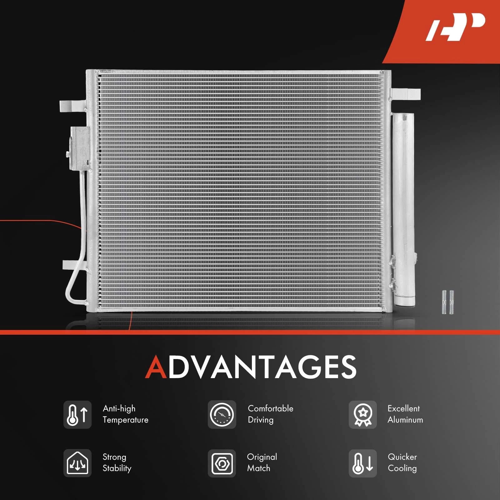 A/C Condenser with Receiver Drier & Bracket for Hyundai Tucson (2022–2024)