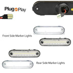 Set of 4 Clear Lens Side Marker Position Lamps for Mazda Miata MX-5