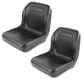 2X Black High Back Seat for John Deere Gator 4X2 4X4 6X4 (Gas/Diesel)